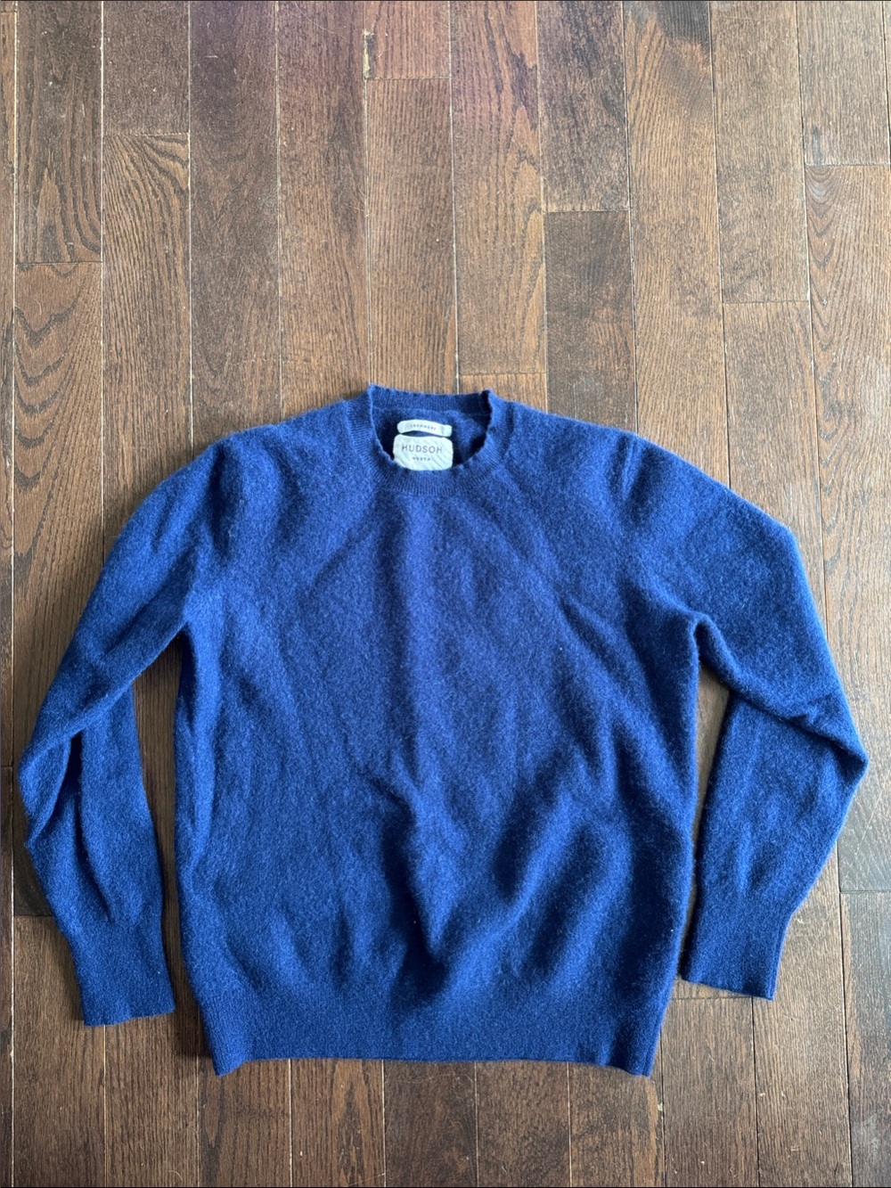 Hudson North Women's Crewneck Sweater in Deep Navy Blue